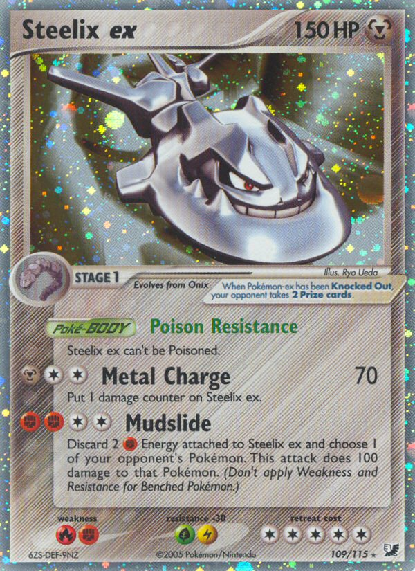 EX Unseen Forces Holo Steelix ex #109/115